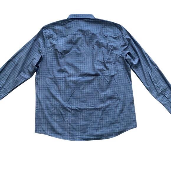 AXIST Plaid Button Down Shirt Mens Size XL Grey Corpcore Classic - Picture 6 of 6